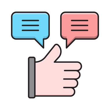 vektör düz renk simgesini gözden geçir