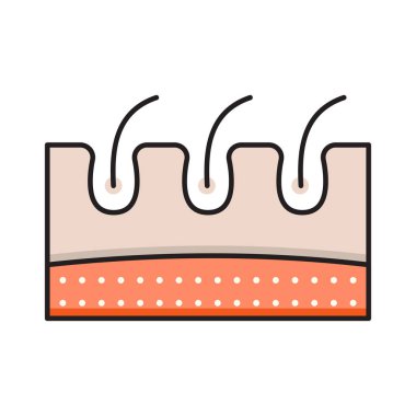 traş vektörü düz renk simgesi