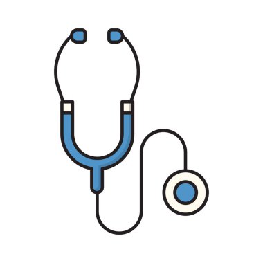 tıbbi vektör düz renk simgesi