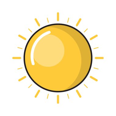 parlak vektör düz renk simgesi