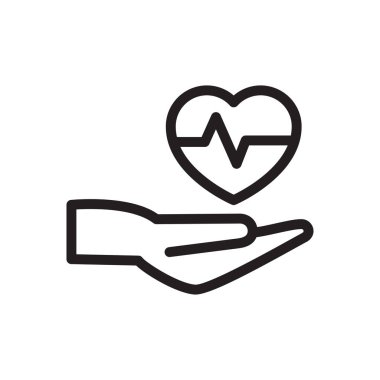 sağlık vektörü ince çizgi simgesi