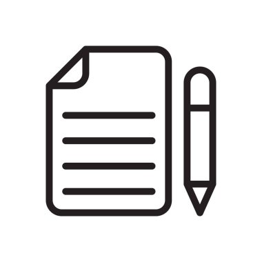 Vektör ince çizgi simgesini düzenle