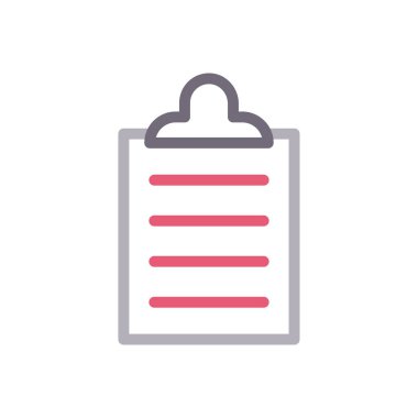 belge vektör renk çizgisi simgesi