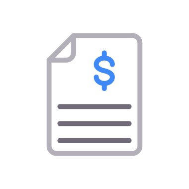 rapor vektör renk çizgisi simgesi