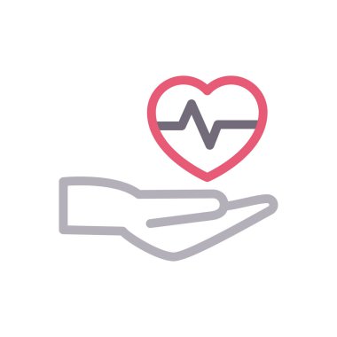 sağlık vektörü renk çizgisi simgesi