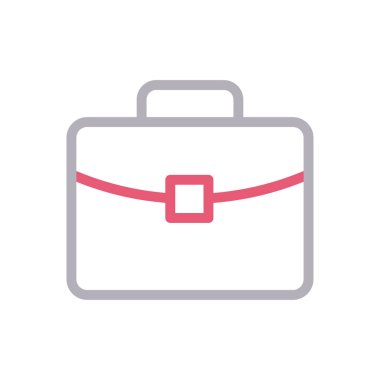 çanta vektör renk çizgisi simgesi