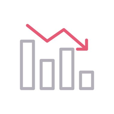 grafik vektör renk çizgisi simgesi