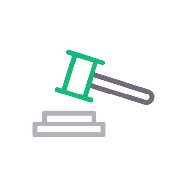law  vector color line icon