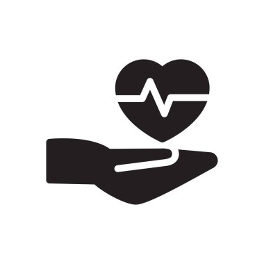 sağlık vektörü sembolü düz simgesi