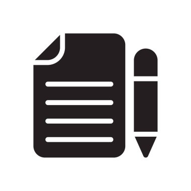 Vektör glyph düz simgesini düzenle