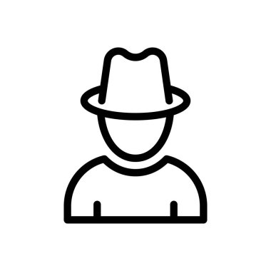 casus vektör ince çizgi simgesi