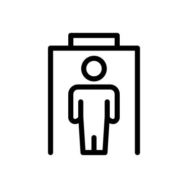 gate  vector thin line icon