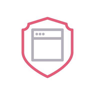 tarayıcı vektör renk çizgisi simgesi