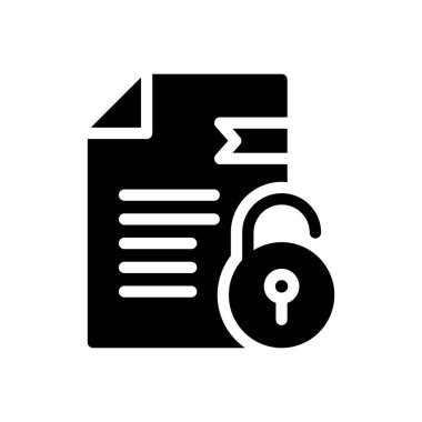 dosya vektörü glyph düz simgesi