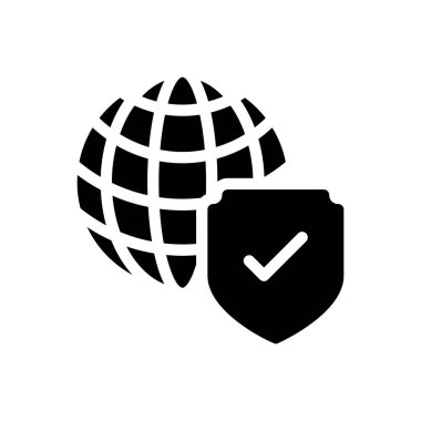 Kalkan vektörü düz simgesi