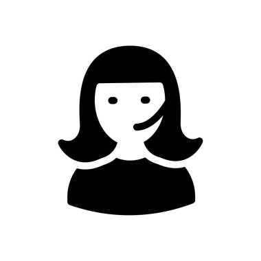 dişi vektör sembolü düz simge