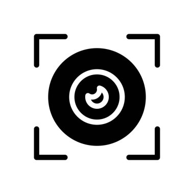 kamera vektör simgesi düz simge