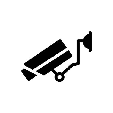 Güvenlik kamerası vektör düz simge