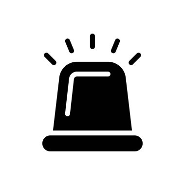 acil vektör simgesi düz simgesi