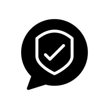 Koruma vektörü simgesi düz simgesi