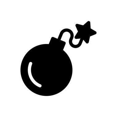 bomba vektör düz simge