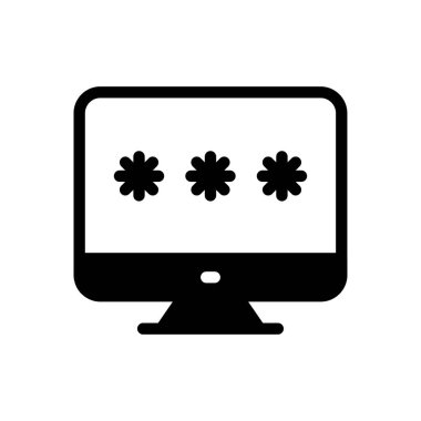 vektör düz simgesini kilitle