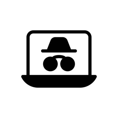 hacker vektör düz simge