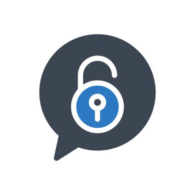 güvenlik vektörü renk simgesi