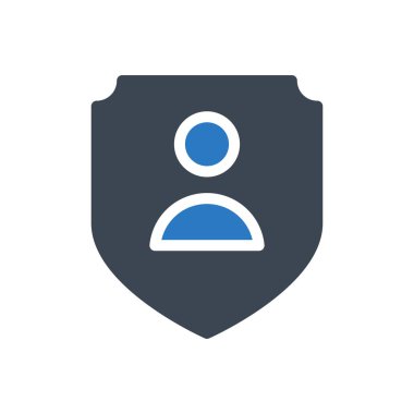 güvenlik vektörü renk simgesi