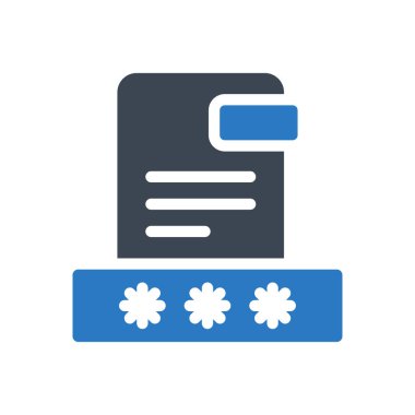 vektör kabartma renk simgesini kilitle