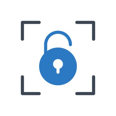 güvenlik vektörü renk simgesi