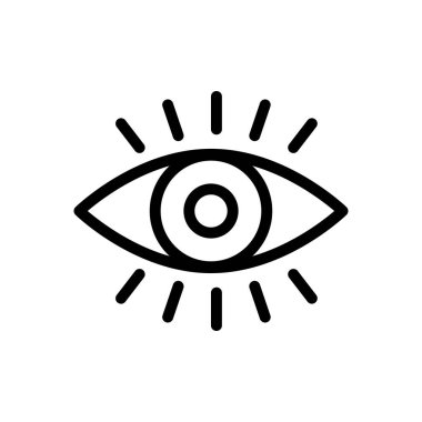 görünür vektör ince çizgi simgesi