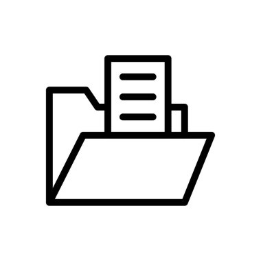 dosyalar vektör ince çizgi simgesi