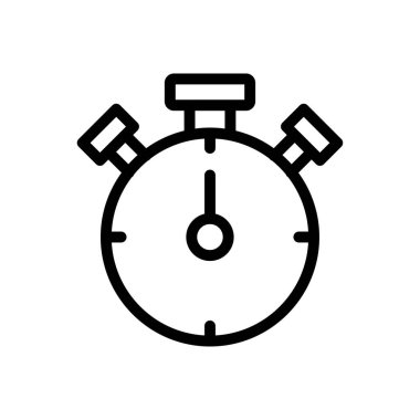 zaman vektörü ince çizgi simgesi