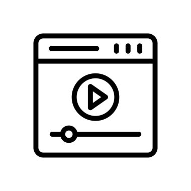 oyuncu vektörü ince çizgi simgesi