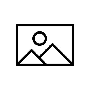 fotoğraf vektörü ince çizgi simgesi