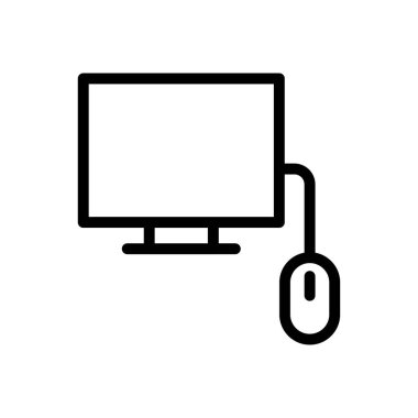 fare vektörü ince çizgi simgesi