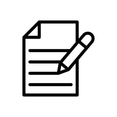 dosya vektörü ince çizgi simgesi