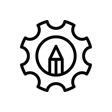 yaratıcı vektör ince çizgi simgesi