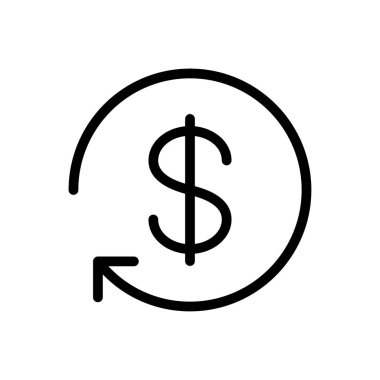 vektör ince çizgi simgesini transfer et