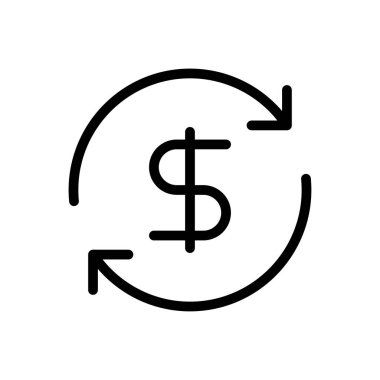 Adres vektörü ince çizgi simgesi