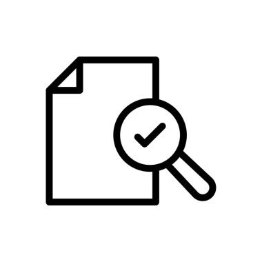 dosya vektörü ince çizgi simgesi