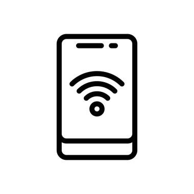 internet vektörü ince çizgi simgesi