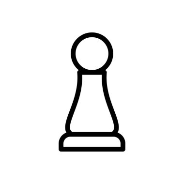 strateji vektörü ince çizgi simgesi