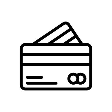 kart vektörü ince çizgi simgesi