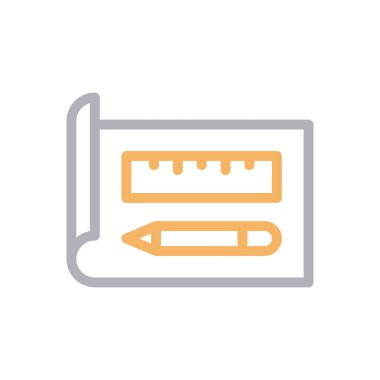 tasarım vektörü renk çizgisi simgesi