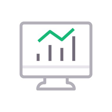 grafik vektör renk çizgisi simgesi