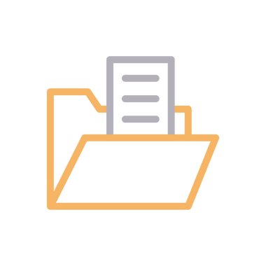 dosya vektör renk çizgisi simgesi