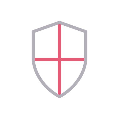 Koruma vektörü renk çizgisi simgesi