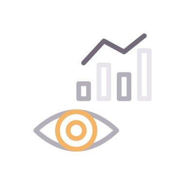 grafik vektör renk çizgisi simgesi